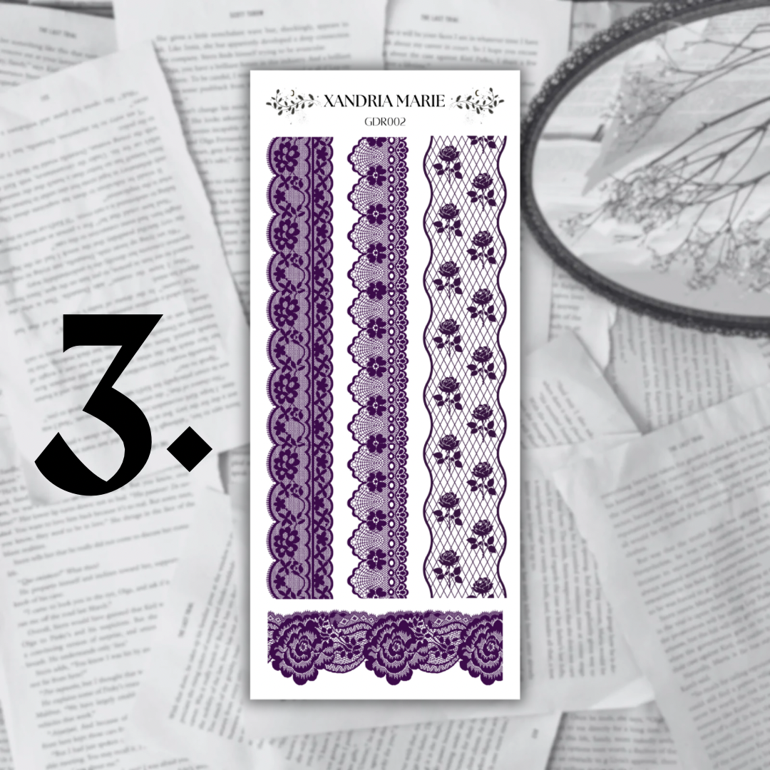 BUNDLE Dark Academia Romance Collection (All 6 Sticker Sheets & 1 Diecut Sticker)
