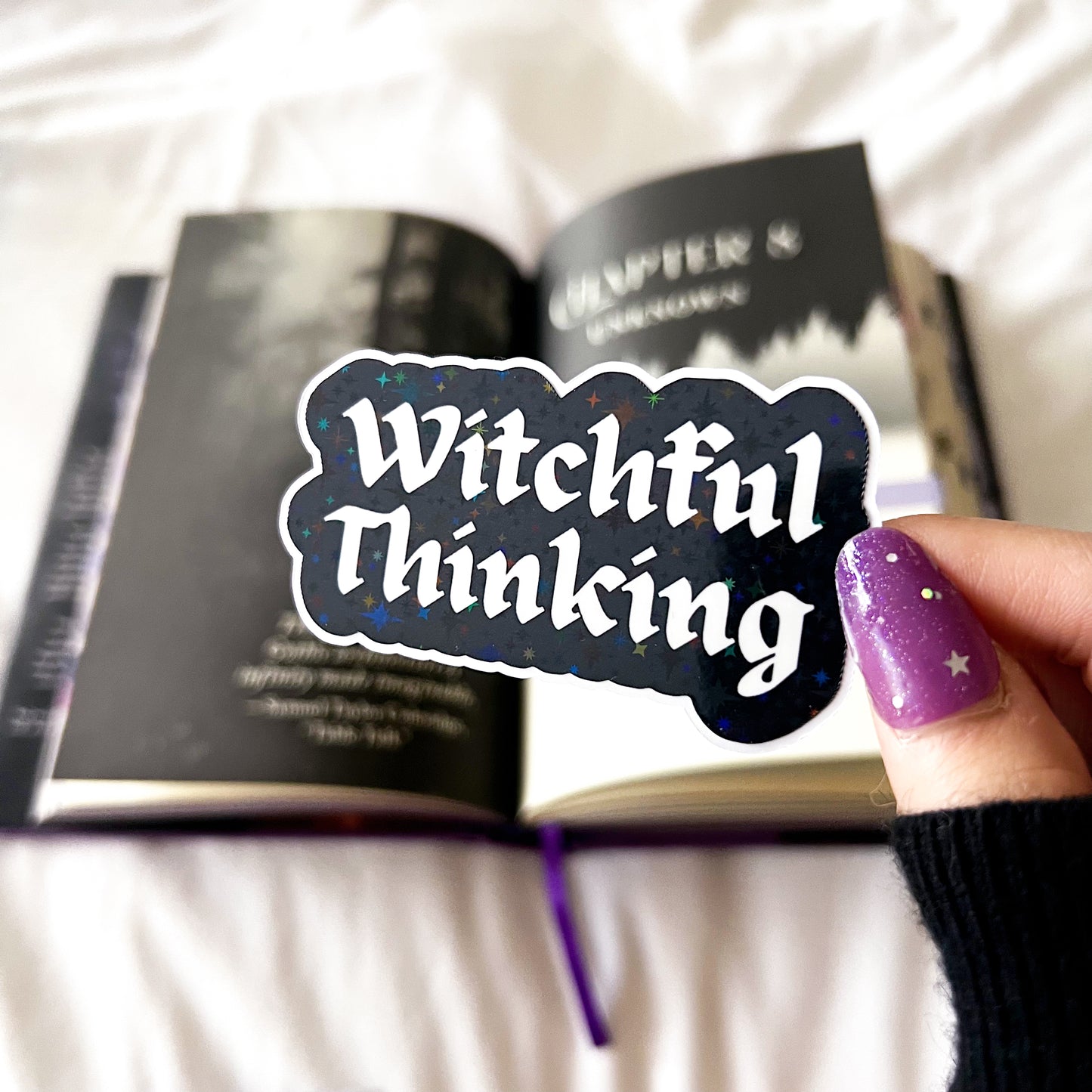 Witchful Thinking Holographic Diecut Vinyl Sticker