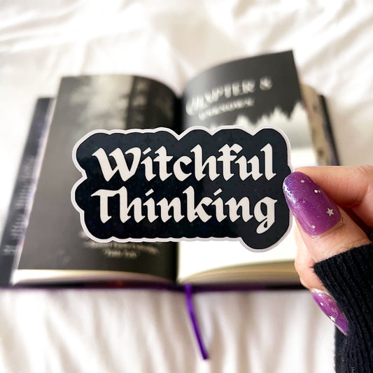 Witchful Thinking Holographic Diecut Vinyl Sticker