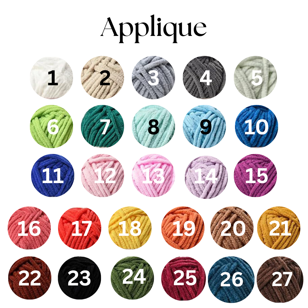 Crochet Bow Appliqué Clips