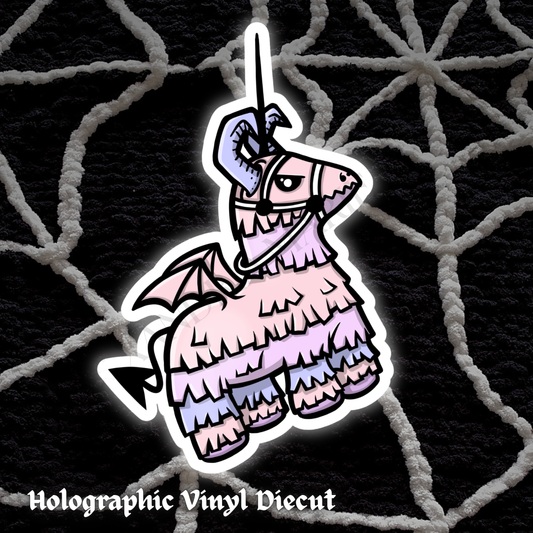 Pastel Piñata Holographic Diecut Vinyl Sticker