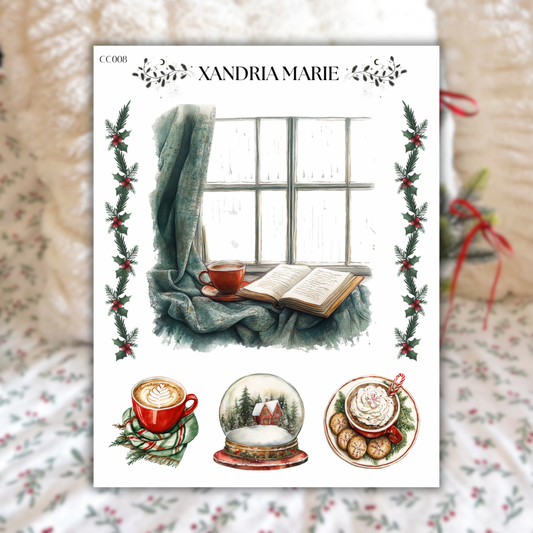 Cozy Holiday At Home Sticker Sheet