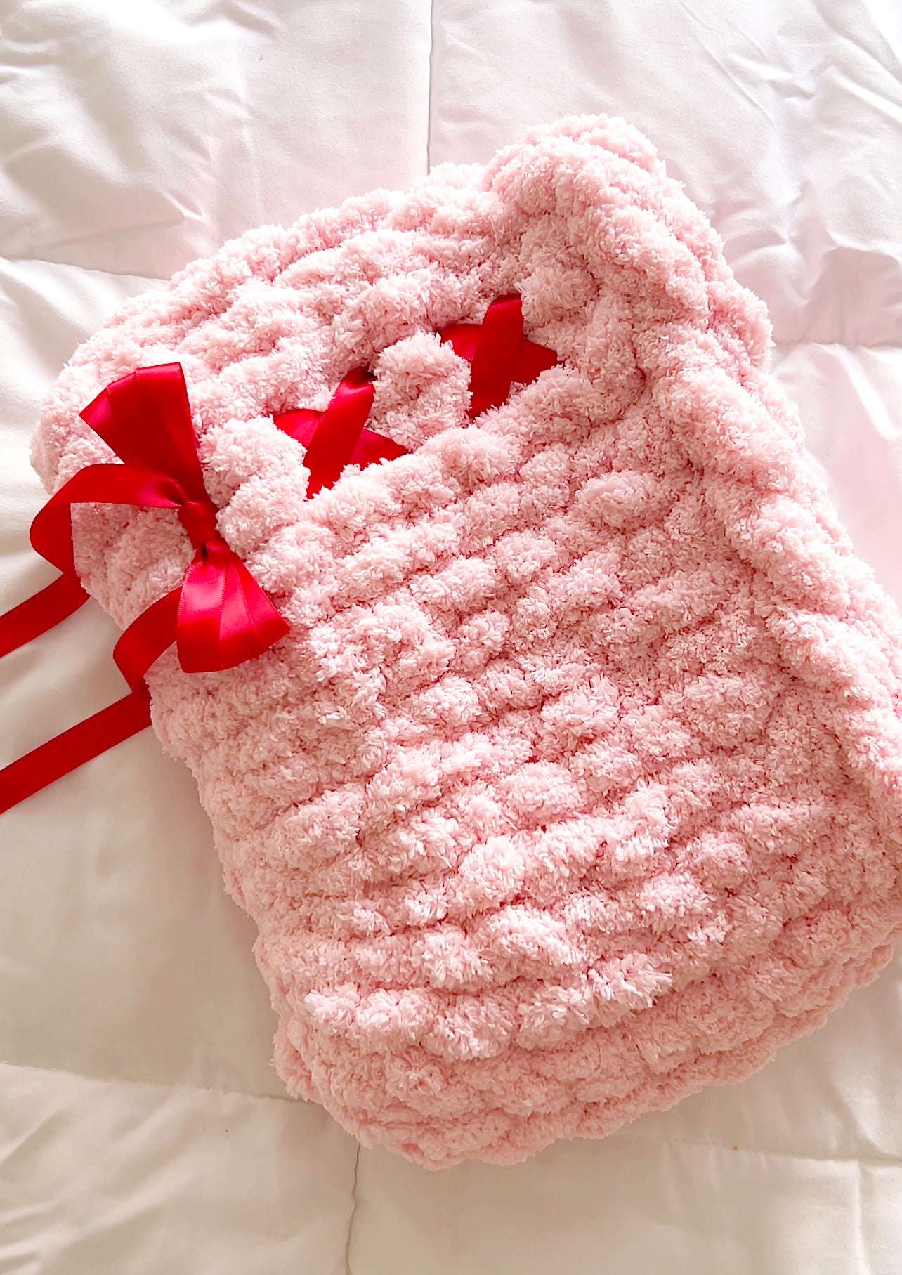 Dark Dreamy Cloud Planner Pouch, Chenille Knit Book Sleeve