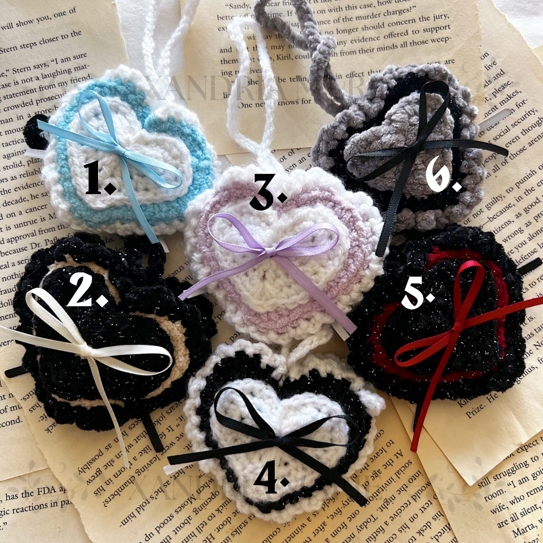 Coquette Heart Pouch Keychain