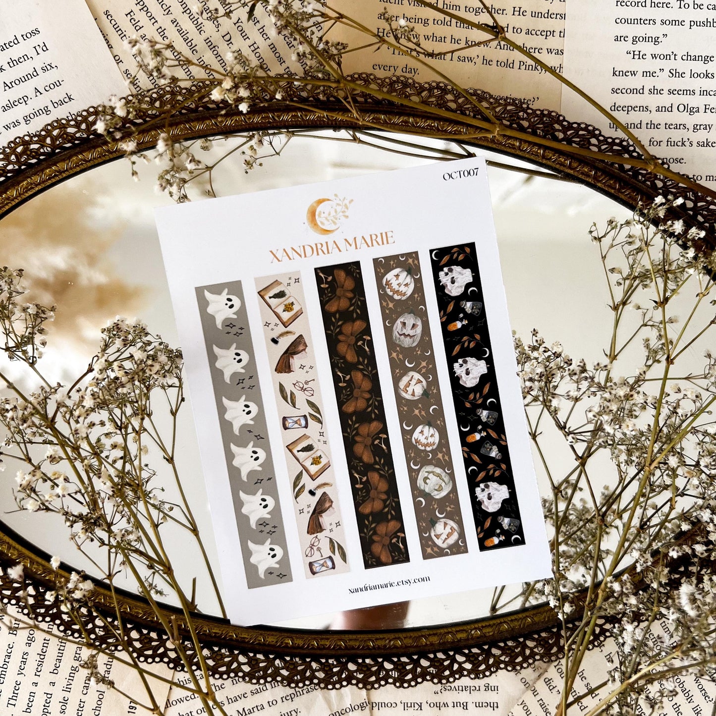 Dark Autumn Washi Sticker Sheet