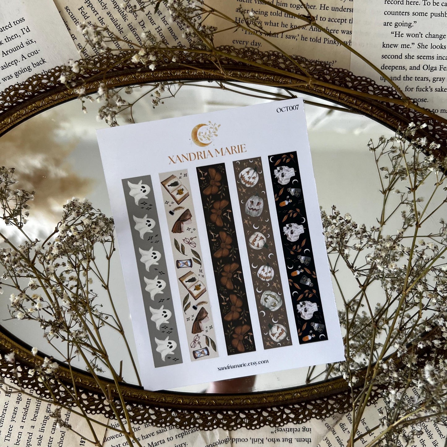 Dark Autumn Washi Sticker Sheet