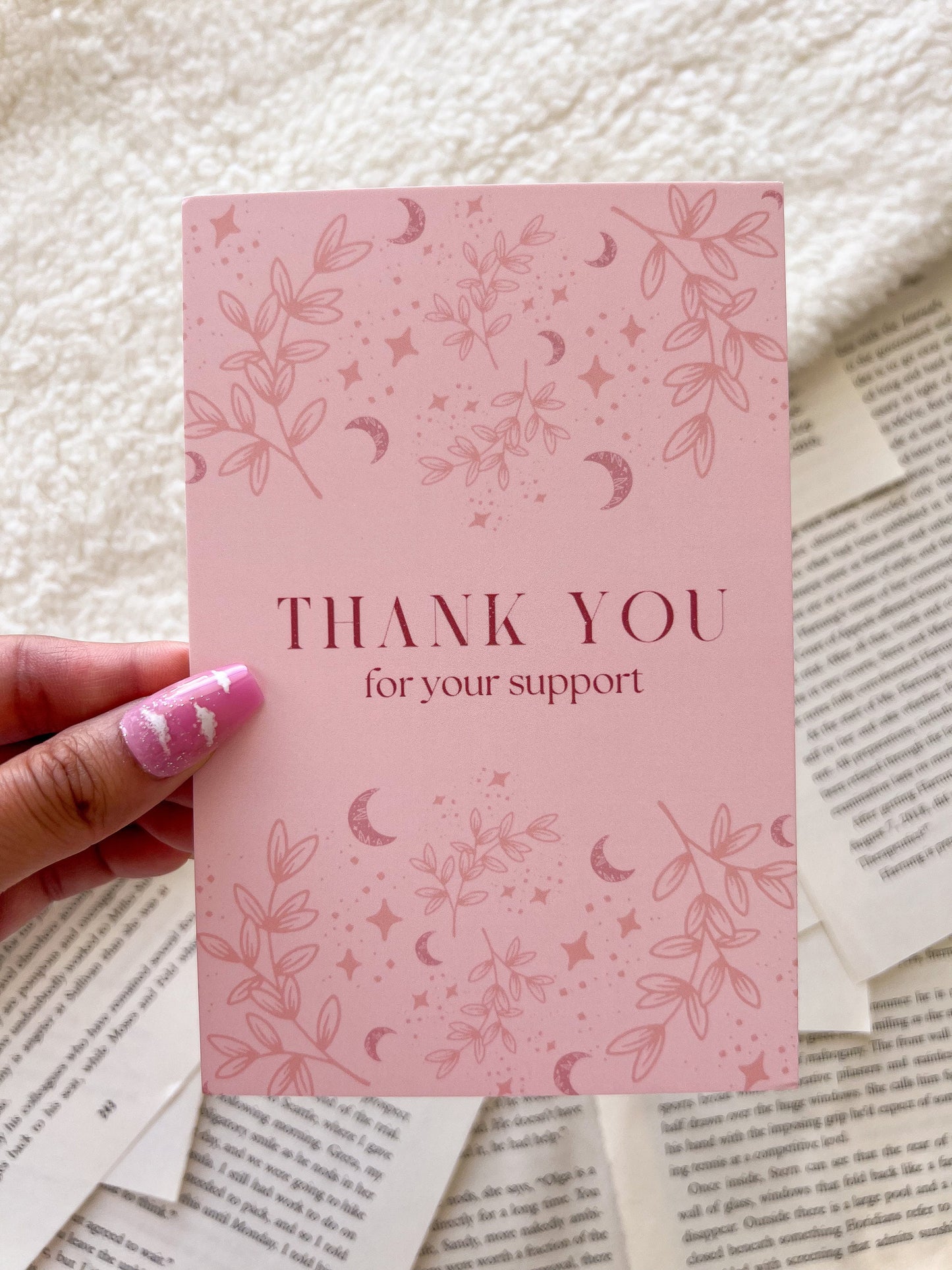 Moon Thank You Cards, Shipping Essentials, Small Business